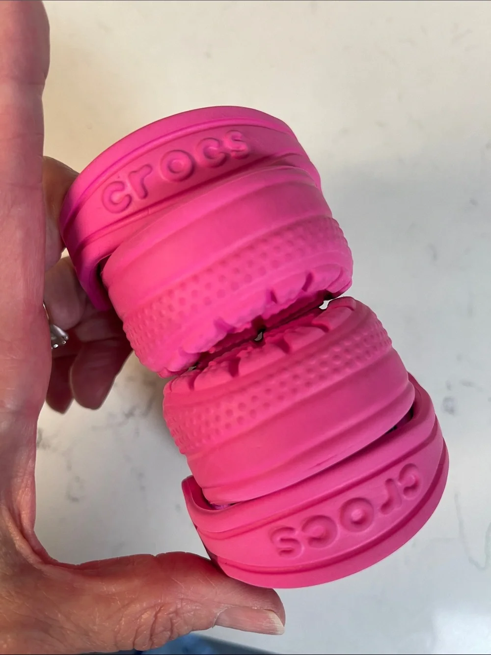 Crocs Classic Clogs Kids Size 7 Pink 206990 Barbie Pink